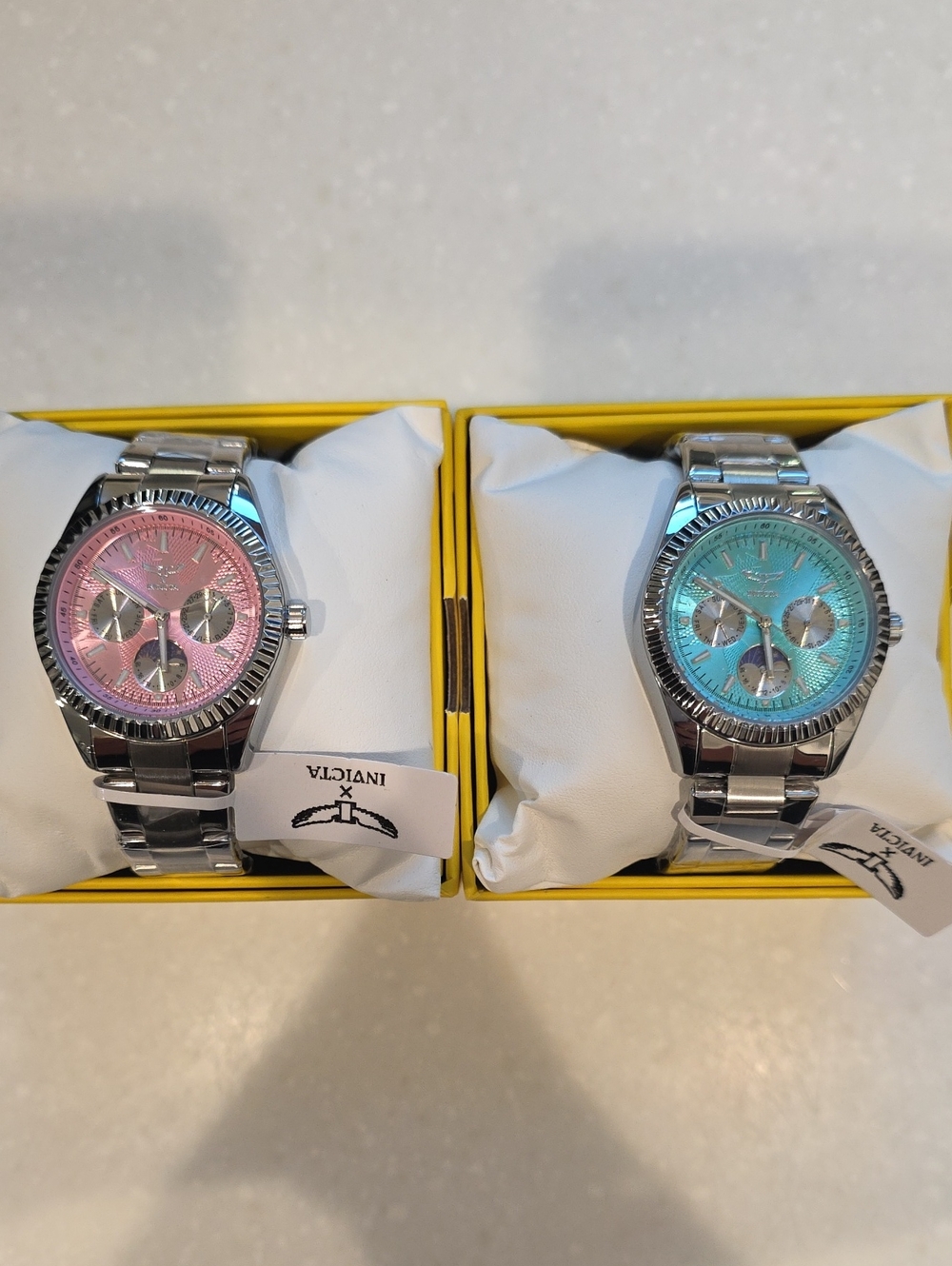 904. Set Of 2 Invicta Specialty I Model Ladies 38mm quartz Watches